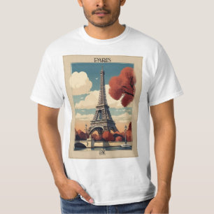 Paris vintage : Un T-shirt souvenir classique