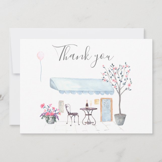 Paris Wedding danke Ihnen Foto (Vorderseite)