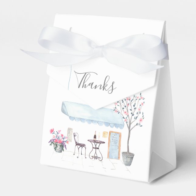 Paris Wedding Party Guest Geschenkschachtel (Vorderseite)