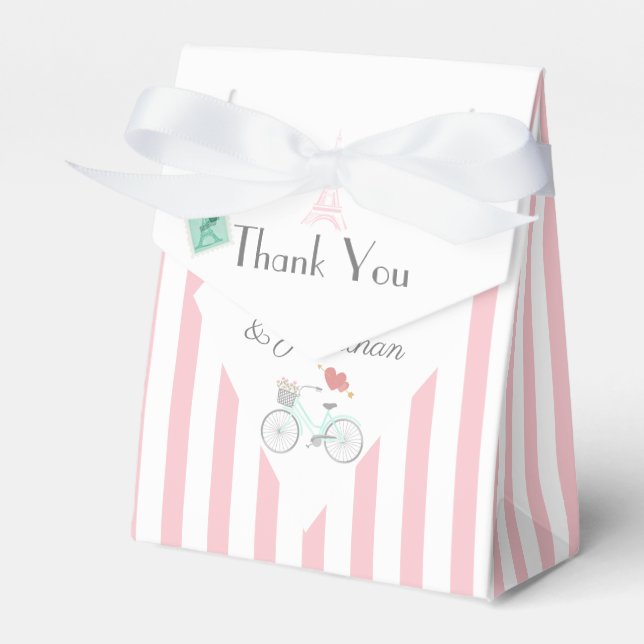 Paris Wedding Vielen Dank Geschenkschachtel (Vorderseite)