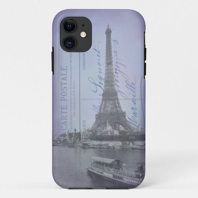 Paris-Weltausstellung-französischer Postkarte Case-Mate iPhone Hülle (Rückseite)