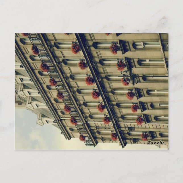 Paris Windows Postkarte (Rückseite)