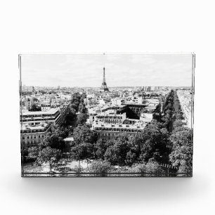 Paris Wohngestaltung in Schwarz und Weiß Fotoblock