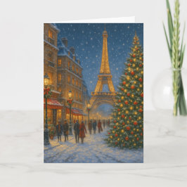 Paris zu Weihnachten Karte