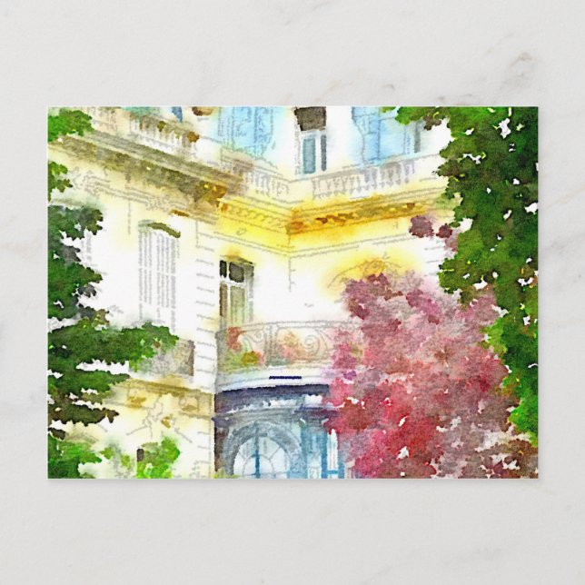 Paris Zuhause Postkarte (Vorderseite)