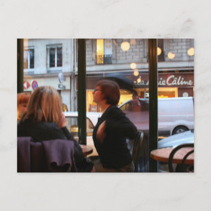 Pariser Atmosphäre Ruhe Rue Rambuteau Postcard Postkarte