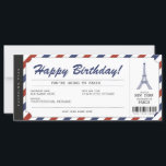 Pariser Ausflug Boarding Pass Ticket<br><div class="desc">UNBEDINGT. Gönnen Sie Ihrer Familie und Ihren Freunden einen Ausflug in die Stadt der Liebe! Personalisieren Sie Ihren Boarding Pass noch heute! Für ein individuelles Design,  senden Sie mir bitte eine Nachricht.</div>