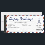 Pariser Ausflug Boarding Pass Ticket<br><div class="desc">UNBEDINGT. Gönnen Sie Ihrer Familie und Ihren Freunden einen Ausflug in die Stadt der Liebe! Personalisieren Sie Ihren Boarding Pass noch heute! Für ein individuelles Design,  senden Sie mir bitte eine Nachricht.</div>