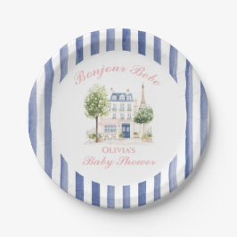 Pariser Babydusche Pariser Café Party Pappteller