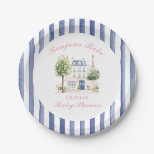 Pariser Babydusche Pariser Café Party Pappteller