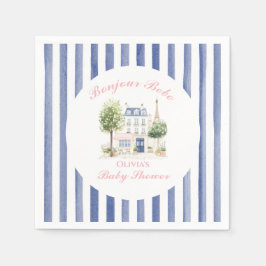 Pariser Babydusche Pariser Café Party Serviette