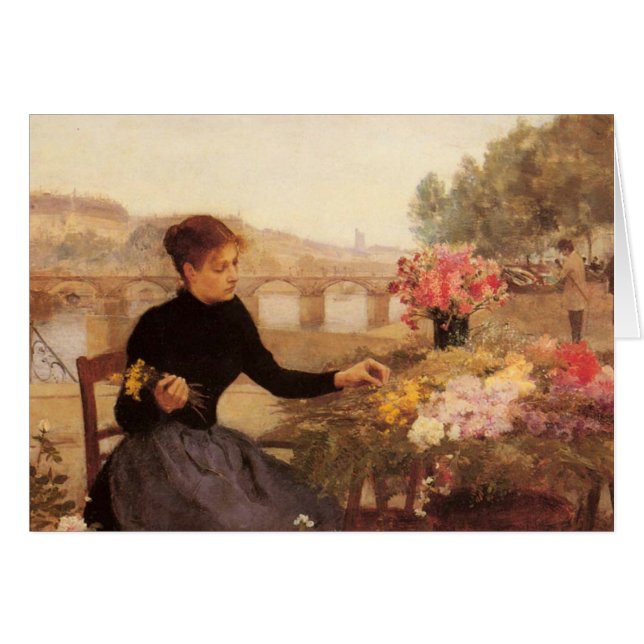 Pariser Blumen-Markt (Vorderseite (Horizontal))