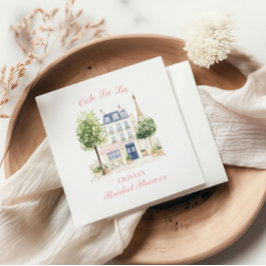 Pariser Brautparty Pariser Café Serviette