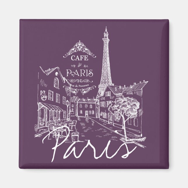 Pariser Café Magnet (Vorne)