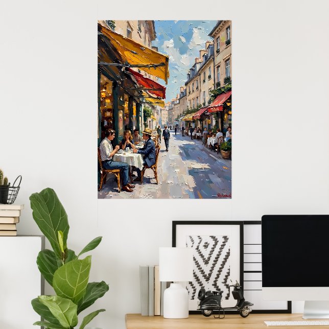 Pariser Café Poster (Heimbüro)