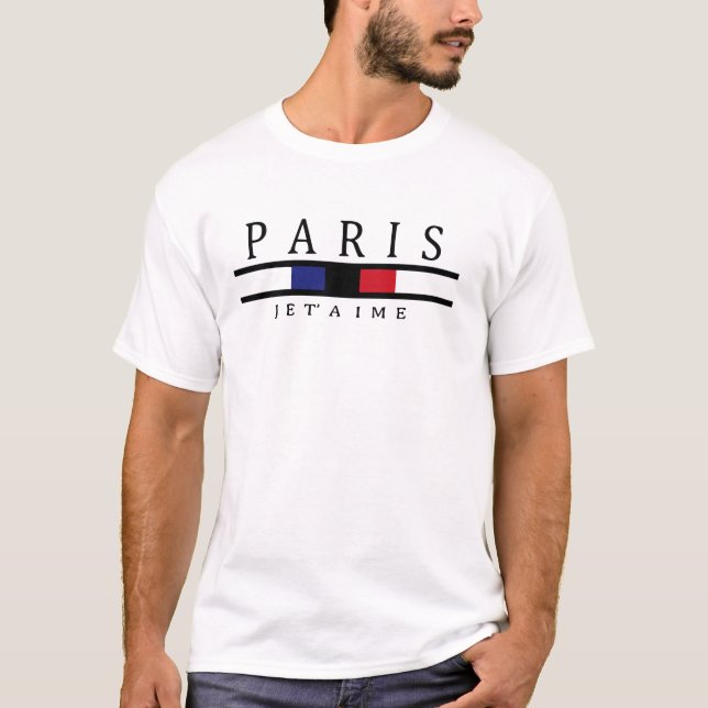 Pariser Chic - Letter and Stripe Men Top (Vorderseite)