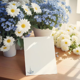 Pariser Eiffelturm Wasserfarbenmonogramm Briefbogen