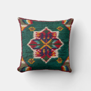 Pariser Elegance mit grünen Kilim Kissen: Stilvoll Kissen