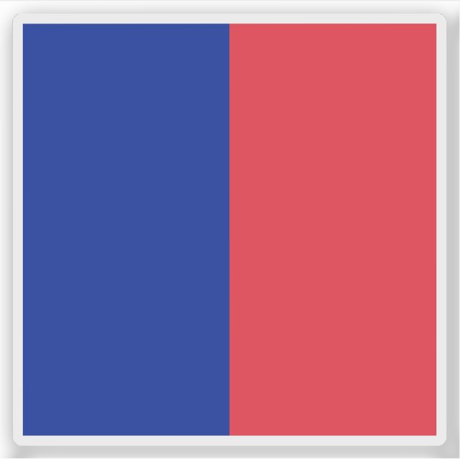 Pariser Flagge Aufkleber (Vorderseite)