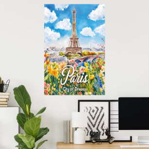 Pariser Frühling: Eiffelturmblüte Poster