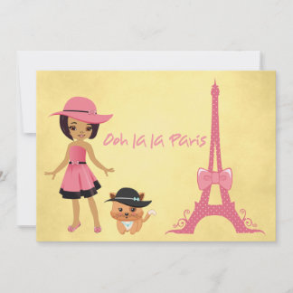 Pariser Geburtstagsfeier Einladung