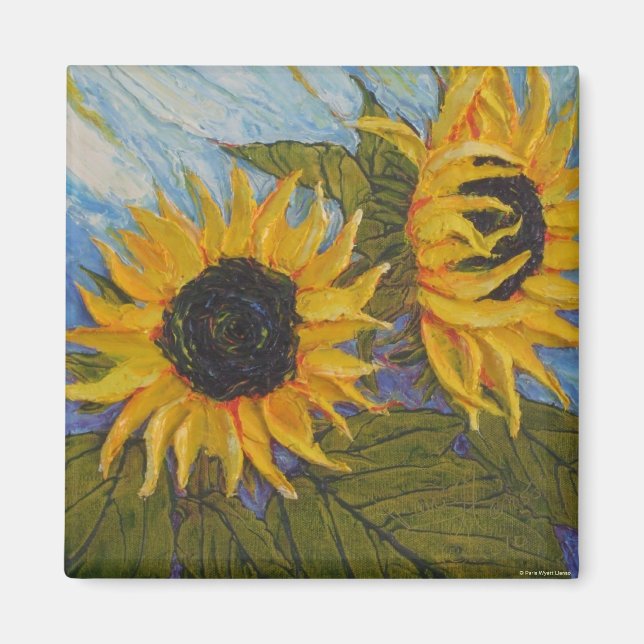 Pariser Gelbblütenmagnet Magnet (Vorne)