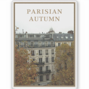 Pariser Herbst Aufkleber