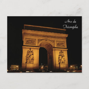Pariser Illuminationen: Arc de Triomphe Postkarte