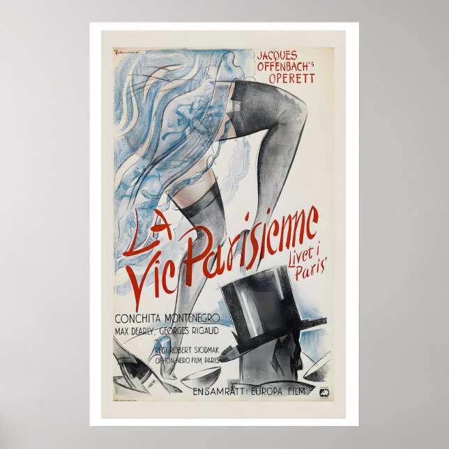 Pariser Leben La Vie Parisienne Jacques Poster (Vorne)