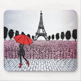 Pariser Mädchen Mousepad
