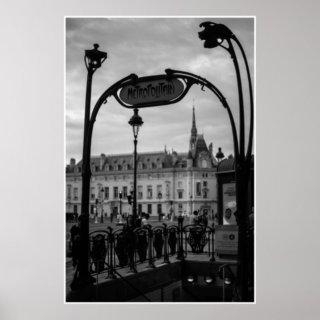 Pariser Metropolitaneingang Poster (Vorne)