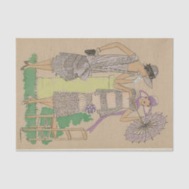 Pariser Mode-Flappers Seidenpapier