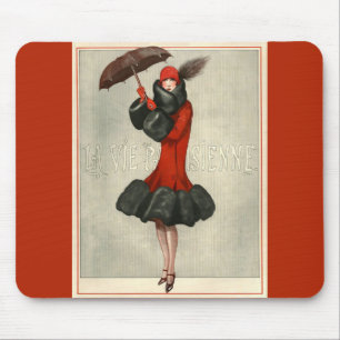 Pariser Mode-Illustration Mousepads