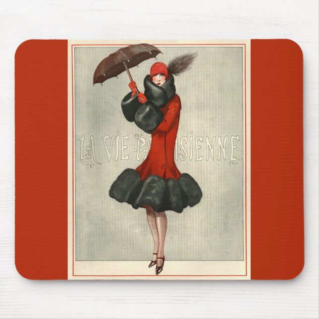 Pariser Mode-Illustration Mousepads (Vorne)