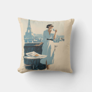 Pariser Morgenkaffee Eleganz Kissen