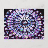 Pariser Notre-Dame-Buntglas - Das Rose-Fenster
