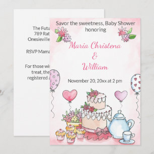 Pariser Patisserie-Baby-Shower-Einladung Einladung
