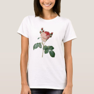 Pariser Rose, hübscher Vintager, blumenreicher T - T-Shirt