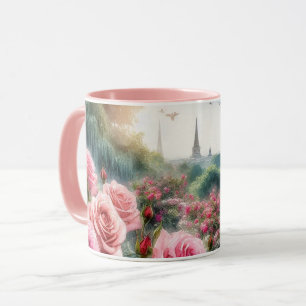 Pariser Rosengarten Eiffelturm Rosa Tasse