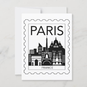 Pariser Souvenir Postkarte
