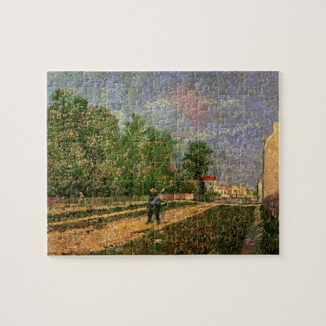 Pariser Straße mit Bauern von Vincent van Gogh (Horizontal)