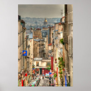 Pariser Straßen-Plakat Poster
