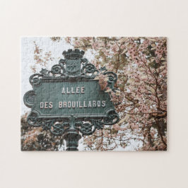 Pariser Street-Schild Jigsaw-Puzzle