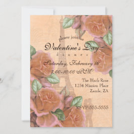 Pariser Traum Vintag Valentinstag Einladung