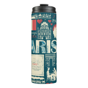 Pariser Vintag: Französische Republik Elegance Thermosbecher