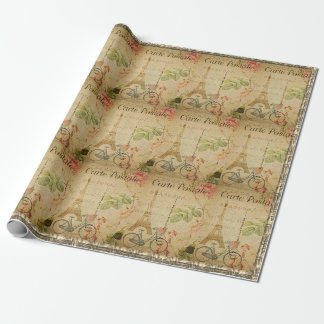 Pariser Vintage mit Eiffel Geschenkpapier