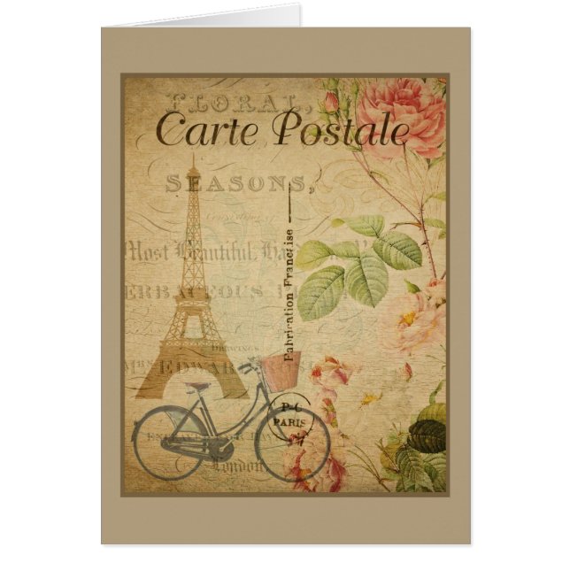 Pariser Vintage mit Eiffelturm (Vorne)