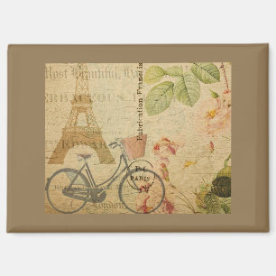 Pariser Vintage mit Eiffelturm Magnet