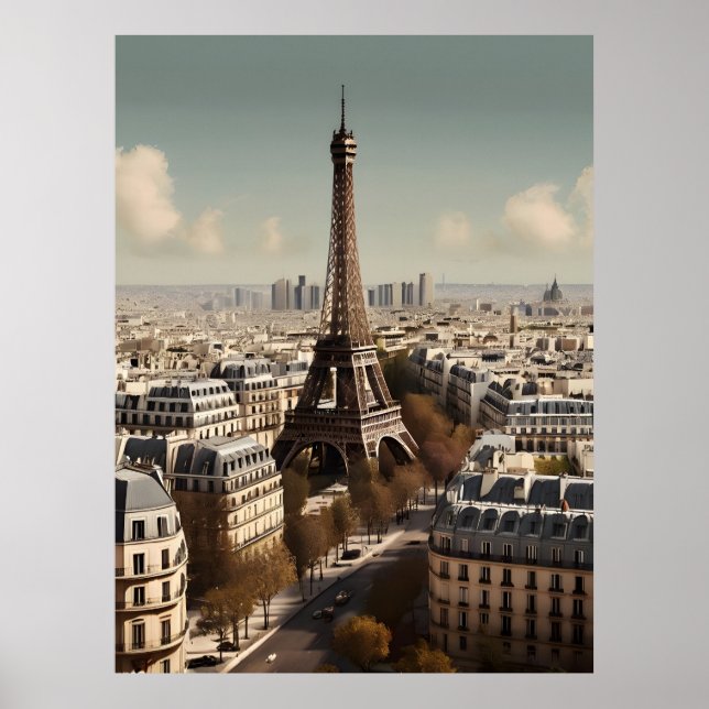 Pariser Vintage-Poster Poster (Vorne)