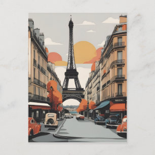 Pariser Vintage-Poster Postkarte